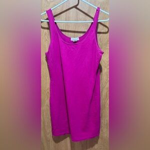 Forever 21 Fueshia Tank Dress Size Large